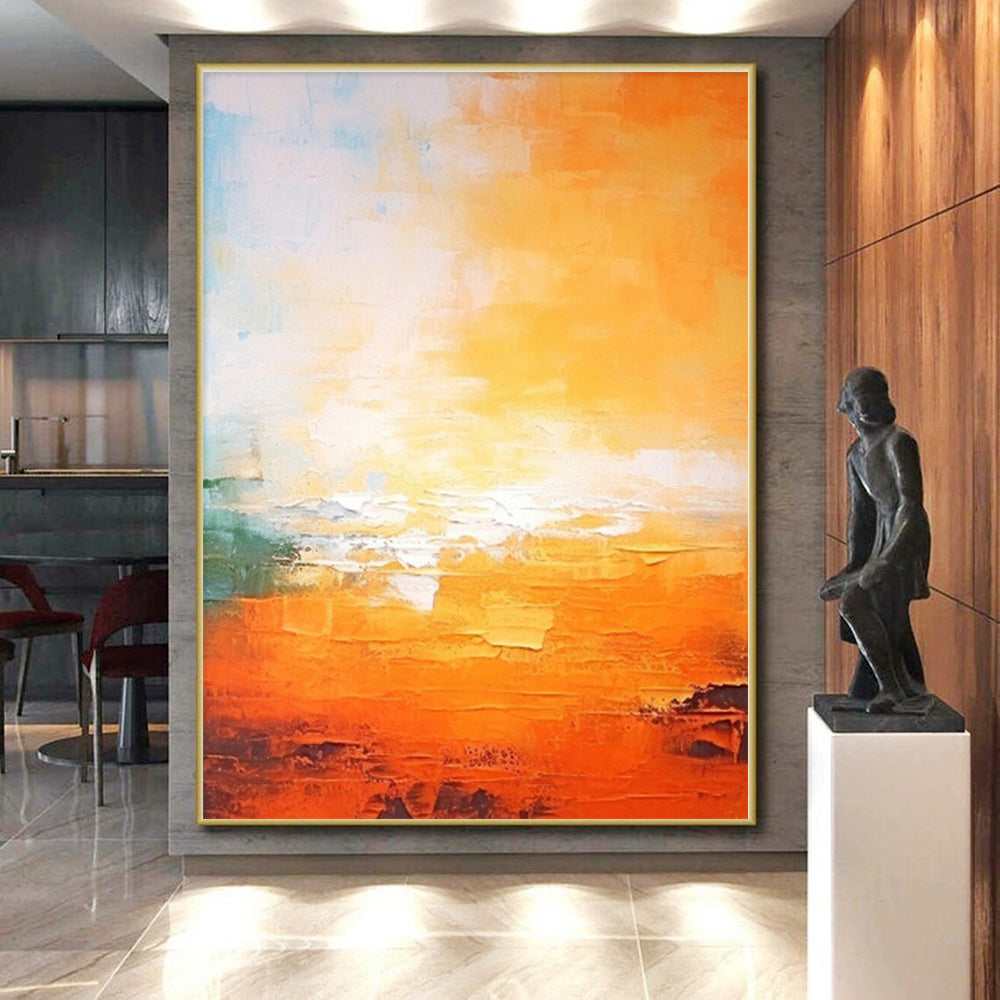 sunset orange yellow abstract design 2